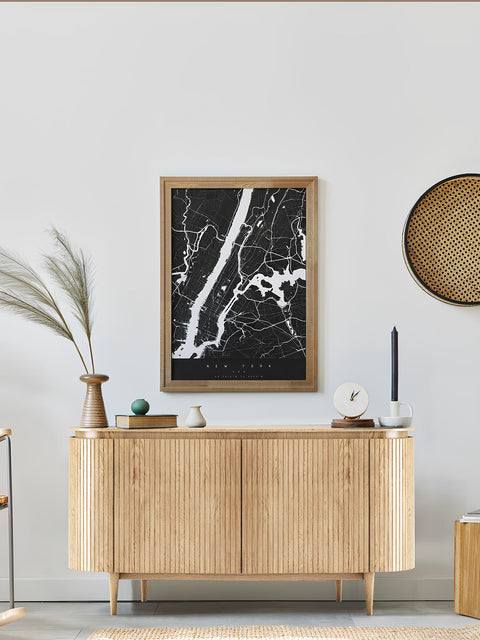Cabinet with 4 doors in modern nordic style natural 160 cm California