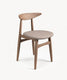 Dining chair from solid oak smoked soft 75 cm Positano