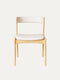 Chair of solid oak 76 cm natural modern soft Atrani