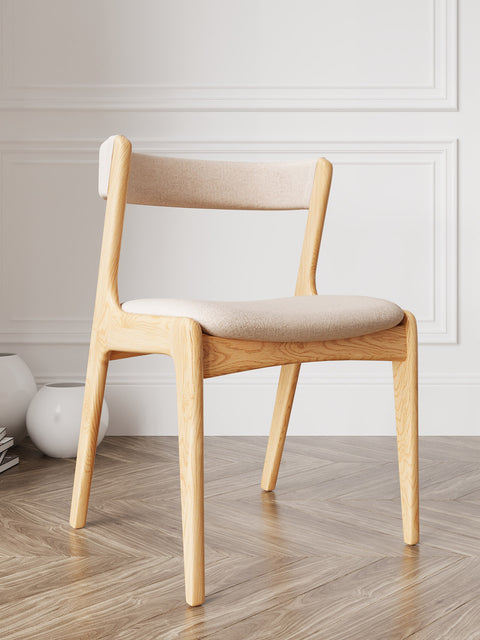 Sedia in rovere massello 76 cm naturale moderna morbida Atrani