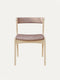 Chair of solid oak 76 cm nordic modern soft Atrani