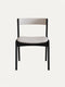Chair of solid oak 76 cm black modern soft Atrani