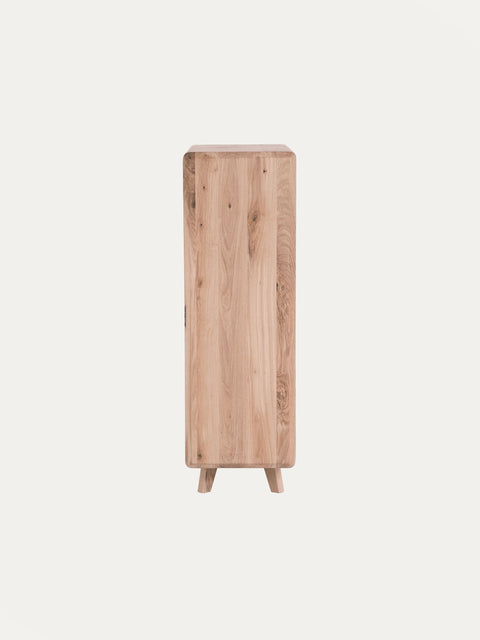 Scarpiera in rovere massello sbiancato 80 cm Portofino