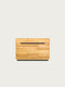 Credenza in rovere massello 3 ante 135x42x90 cm naturale moderna Adena