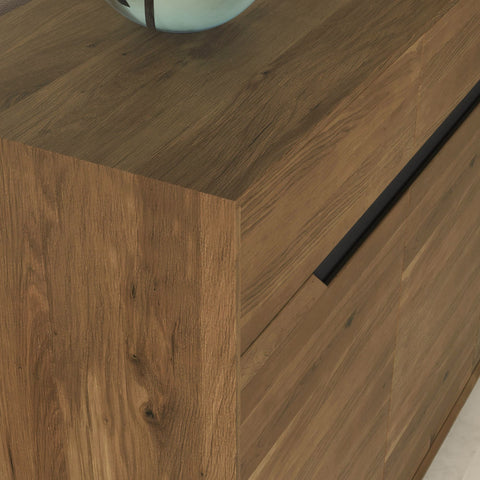 Credenza in rovere massello fumé 180 cm Adena