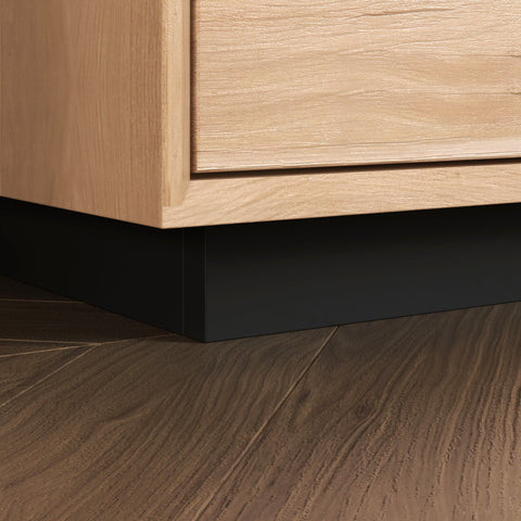 Buffet of solid oak whitewashed wood 95x41x200 cm Adena