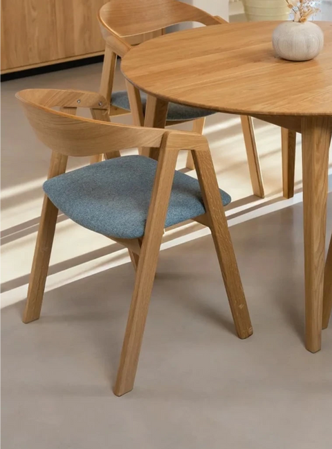 Sedia in massello di rovere naturale moderna 79 cm morbida Sorano