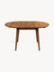 Dining extendable table solid oak modern brown Sun