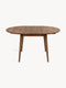 Dining extendable table of solid wood oak smoked Sun