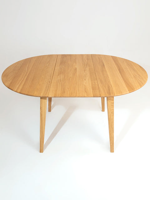 Tavolo da pranzo allungabile in rovere massello moderno naturale Sun, varie misure