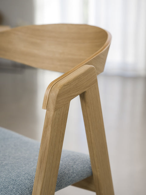 Chair of solid oak natural modern 79 cm soft Sorano