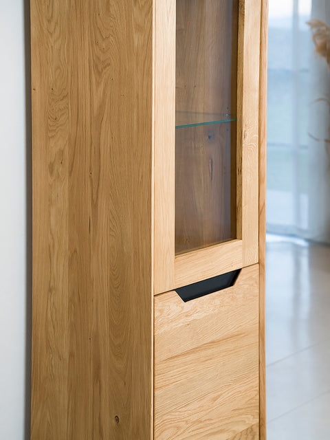 Column of solid oak wood 49x41x200 cm natural modern Adena