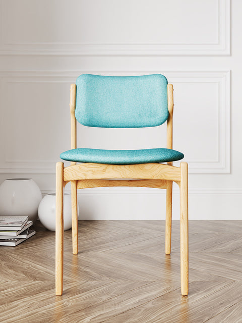 Sedia da pranzo in rovere massello 79 cm naturale moderna Loreto