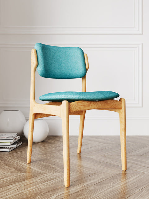 Sedia da pranzo in rovere massello 79 cm naturale moderna Loreto