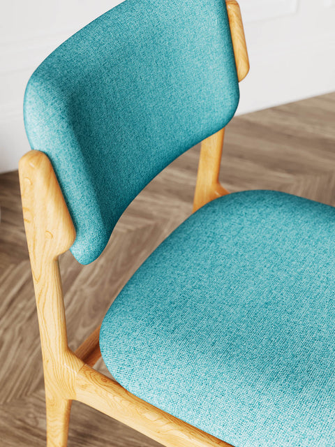 Sedia da pranzo in rovere massello 79 cm naturale moderna Loreto
