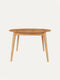 Tavolo da pranzo allungabile in legno massello di rovere naturale 120-220 cm Nico