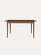 Dining extendable table of solid oak wood wild oak Luca