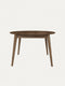 Tavolo da pranzo allungabile in legno massello di rovere fumè 120-220 cm Nico