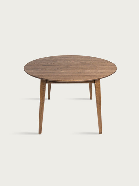 Tavolo da pranzo allungabile in legno massello di rovere fumè 120-220 cm Nico