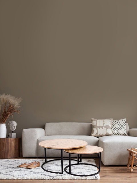 Tavolino da caffè 75/58 cm in rovere massello e metallo moderno bianco Duo