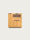 Credenza alta in legno massello di rovere 124x38x134 cm naturale Adena
