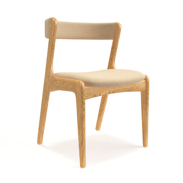 Dining chair of solid oak wood Atrani