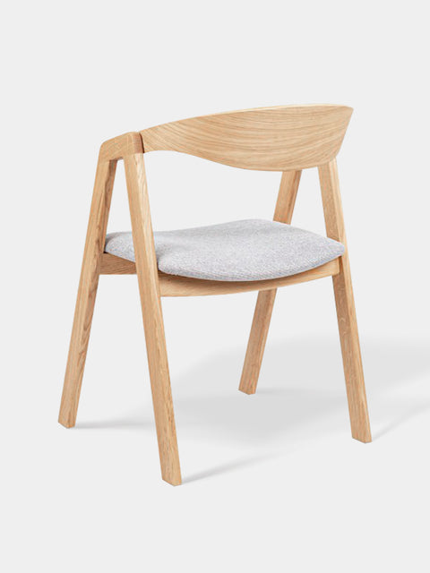 Chair of solid oak natural modern 79 cm soft Sorano