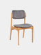 Dining chair from solid oak 79 cm natural modern Loreto