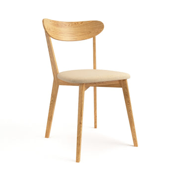 Dining chair of solid oak wood Capalbio