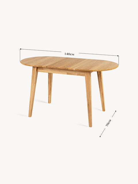 Dining Table solid oak modern nordic natural Florence