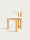 Chair of solid oak wood natural soft Angelo