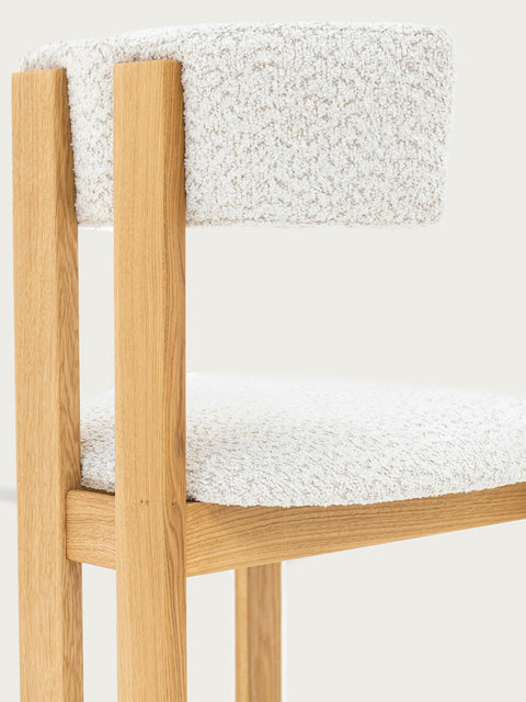 Chair of solid oak wood natural soft Angelo