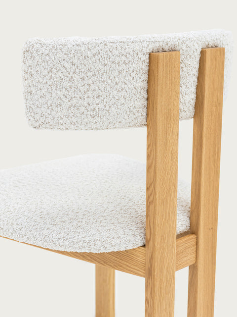 Chair of solid oak wood natural soft Angelo