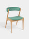 Chair of solid oak 76 cm nordic modern soft Atrani