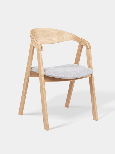 Chair of solid oak natural modern 79 cm soft Sorano