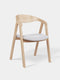 Chair of solid oak nordic modern 79 cm soft Sorano