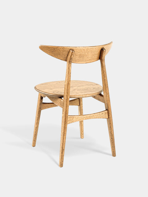 Dining chair from solid oak natural modern hard 75 cm Positano