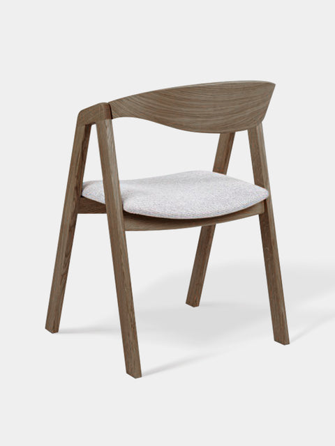 Chair of solid oak smoked modern 79 cm soft Sorano