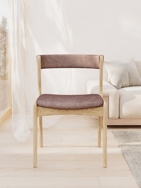 Sedia in rovere massello 76 cm nordica moderna morbida Atrani