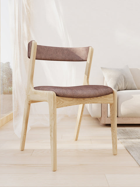 Sedia in rovere massello 76 cm nordica moderna morbida Atrani
