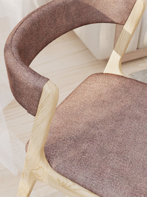 Sedia in rovere massello 76 cm nordica moderna morbida Atrani