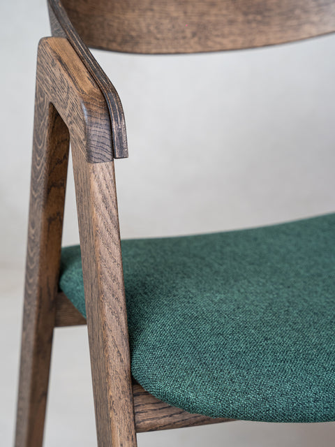 Chair of solid oak smoked modern 79 cm soft Sorano