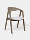 Chair of solid oak smoked modern 79 cm soft Sorano