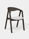 Chair of solid oak black modern 79 cm soft Sorano