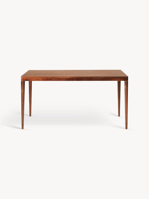 Dining table from solid teak wood modern Brown 150x75x75 cm Ciro