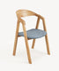 Chair of solid oak natural modern 79 cm soft Sorano