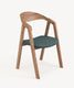 Chair of solid oak smoked modern 79 cm soft Sorano