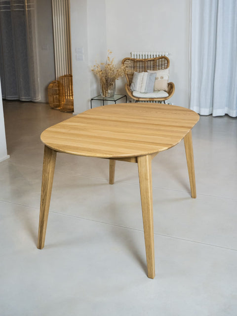 Tavolo da pranzo in rovere massello moderno nordico naturale Florence