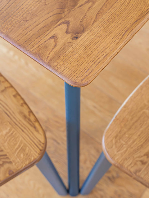 Tavolo da pranzo rettangolare in rovere massello moderno naturale Joy