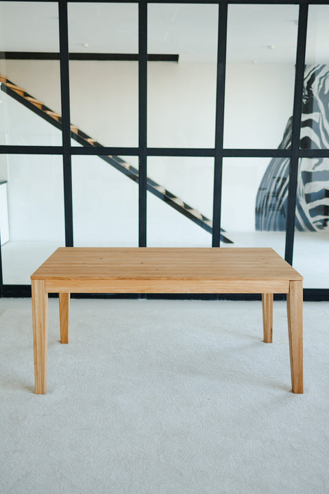 Extendable dining table 160–260 cm with 2 extensions, crafted from solid natural oak Ravello